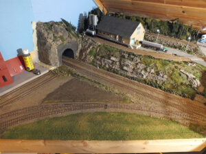 Landskap og grusplass ved papir/celluloseområdet