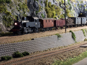 Godstog på vei mot Solberg