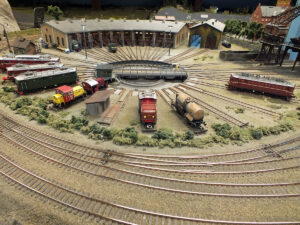 Relativt fullt på sporene rundt skiven på Solberg Skifte